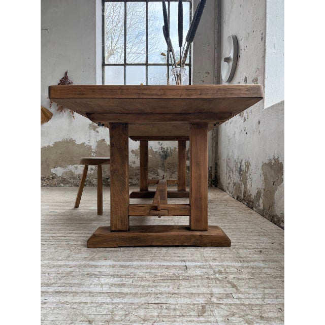 Elm Monastery Table, 1960s For Sale - Image 17 of 18