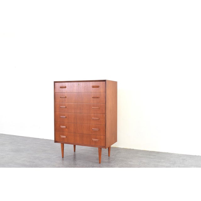 Brown Mid-Century Modern Danish Teak Chest of Drawers, 1960s For Sale - Image 8 of 17