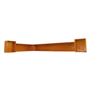 Vintage Wooden Corner Wall Shelf, 1970s For Sale