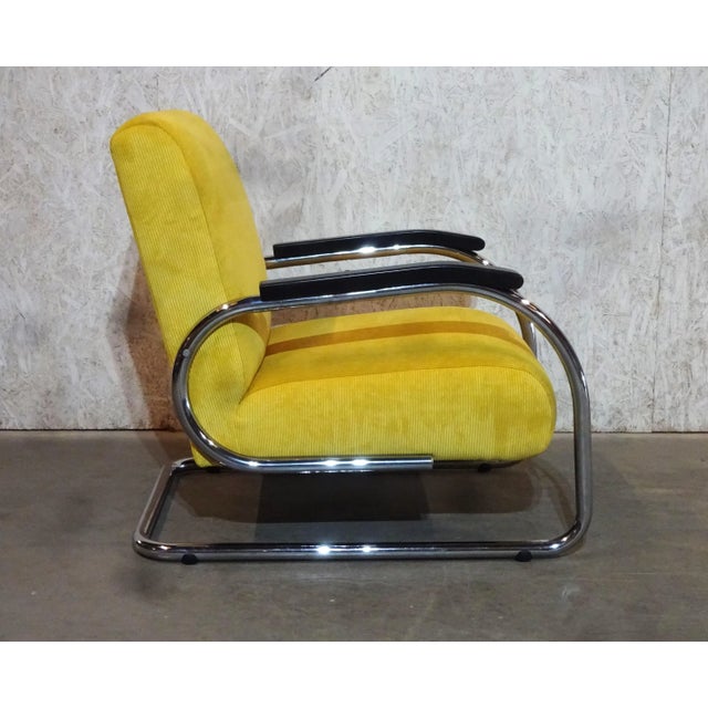 Bauhaus Chrome Tubular Frame Chair from Tubax For Sale - Image 4 of 8