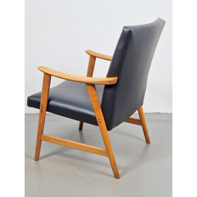 1960s Vintage Beech Armchair from De Ster Gelderland, 1960s For Sale - Image 5 of 11