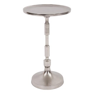 Candlestick Nickel Martini Table For Sale