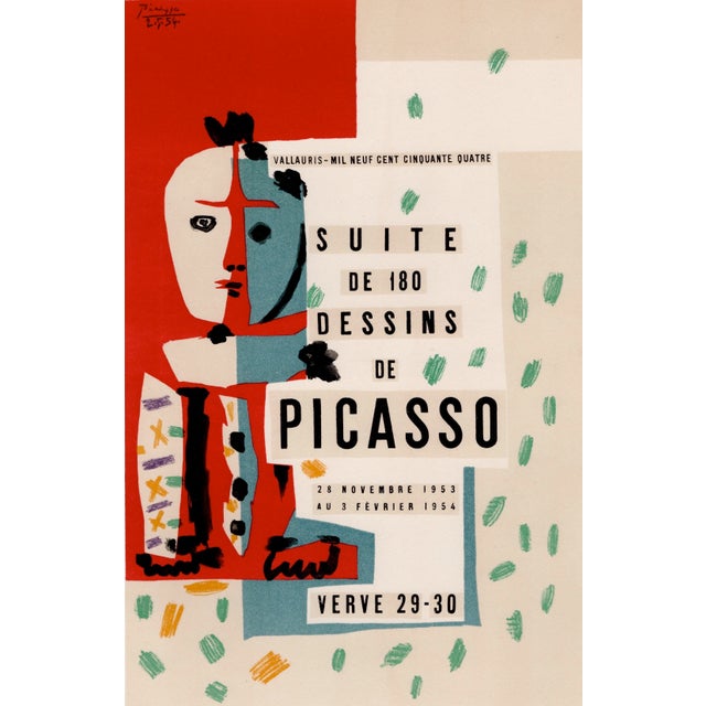 Pablo Picasso, Suite de 180 Dessins de Picasso, Original Colour Lithograph, 1954 For Sale - Image 8 of 8
