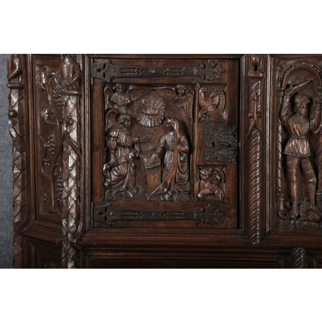 Antique Historicist Cabinet in Oak, 1880 For Sale - Image 17 of 18