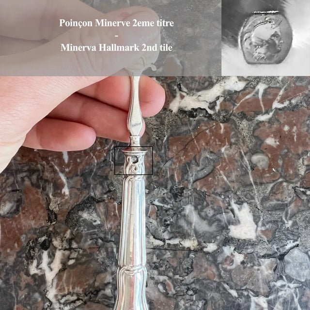 Oyster Fork with a Gordian Knot by Philippe Berthier For Sale - Image 9 of 11