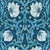Morris & Co Pimpernel Wallpaper in Midnight/Opal For Sale