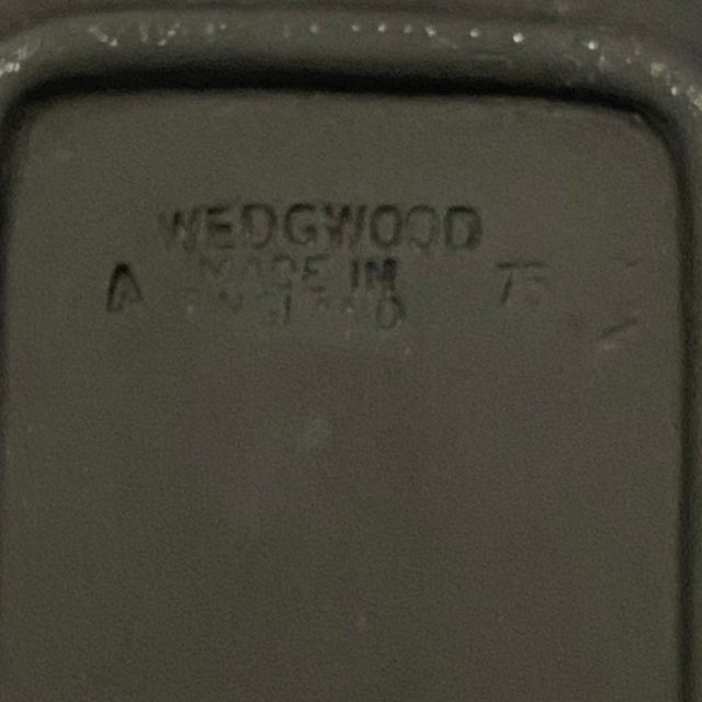 Ceramic Vintage Wedgwood Cream on Black Jasperware Oblong Tray For Sale - Image 7 of 8