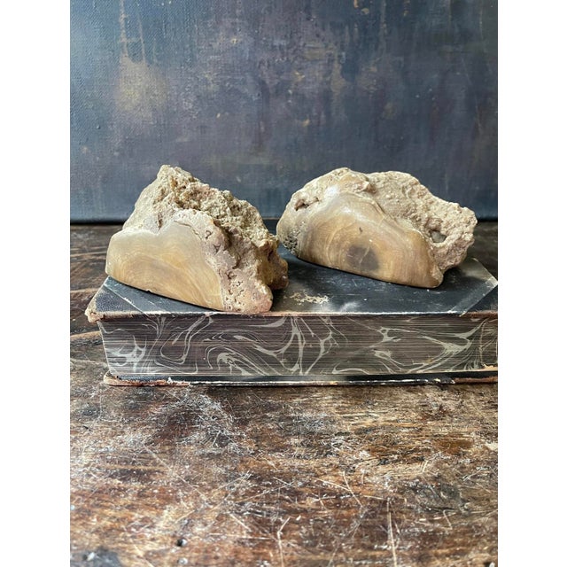 Pair of Asian Stone Geode Bookends For Sale - Image 10 of 10