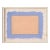 Minimalist Abstract Fine Art Print, Blush Pink & Cornflower Blue, 24 X 30 Print in Wood Frame For Sale