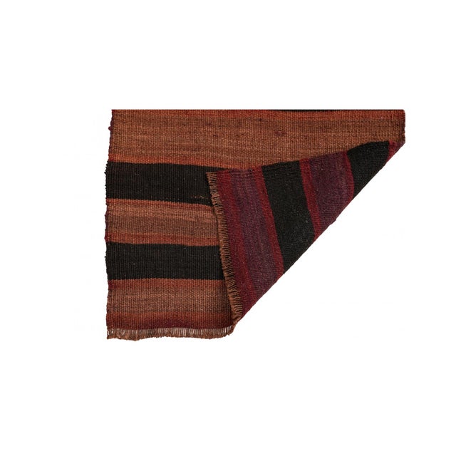 Mid-Century Modern Striped Vintage Mini Kilim Rug - 1`10″ X 2`9″ For Sale - Image 3 of 3