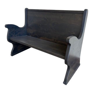 James + James Rustic Church Pew For Sale