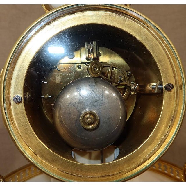 Louis XVI Style Marble and Gilded Bronze Pendulum from Maison Planchon, 19th Century For Sale - Image 17 of 18