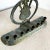 Traditional Vintage Israeli Brass “Yisrael” Menorah/Chanukia For Sale - Image 3 of 7