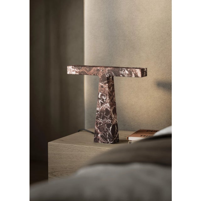 MMairo Abstract Handcrafted Lamp in Marble by Niko Koronis For Sale - Image 4 of 6