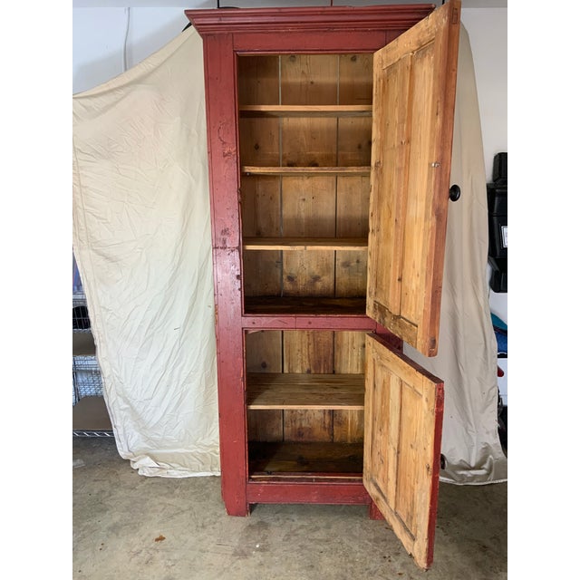 American Pine Chimney Cupboard For Sale - Image 3 of 12