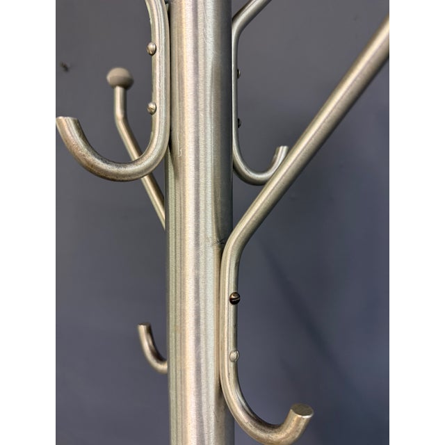 Metal Mid-Century Modern Aluminum Coat Rack – Branch-Form Hall Tree W/ Ball Finials For Sale - Image 7 of 8