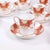 Orange Porcelain Batwing Demitasse Service by Grosvenor China for Waring & Gillow, 1930s, Set of 12 For Sale - Image 6 of 18