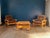 Brutalist Armchairs and Coffee Table in Pine, 1970s, Set of 3 For Sale - Image 3 of 18