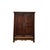 Wood 19.5" Natural Wood Pattern Brown 2 Doors Small Cabinet Chest For Sale - Image 7 of 10