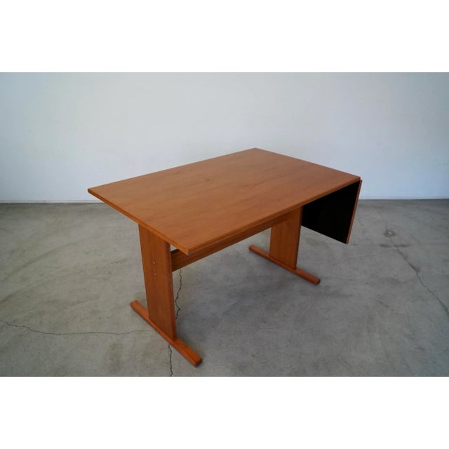 Brown Danish Modern Teak Dining Table For Sale - Image 8 of 13