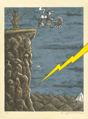 Art Spiegelman, Trompe l'Oeil, 2018, Lithograph