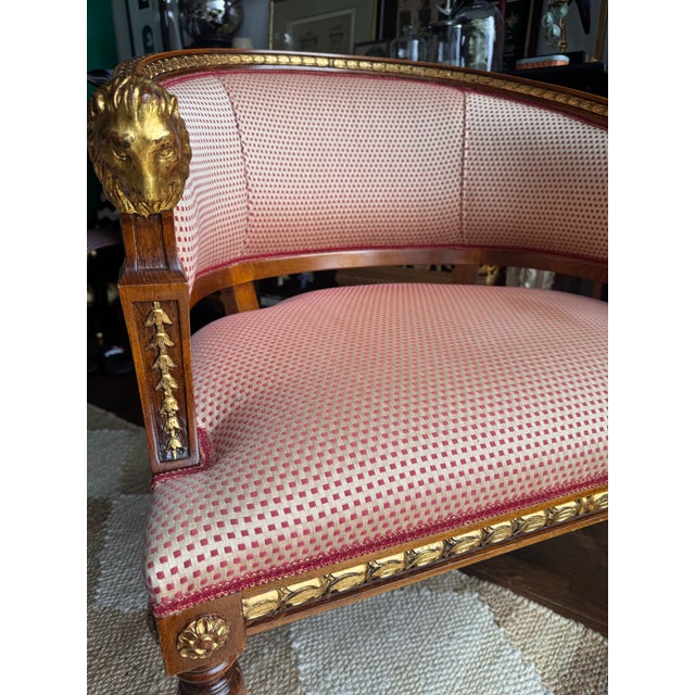 1970s 1970s Gustavian Style Lion Head Klismos Chair For Sale - Image 5 of 9