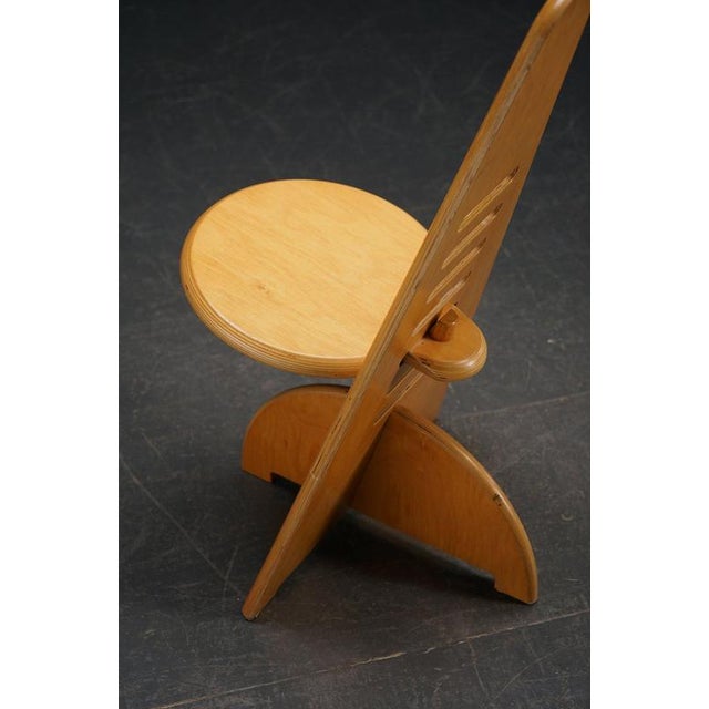 Wood Adjustable Architectural Side Chair For Sale - Image 7 of 18