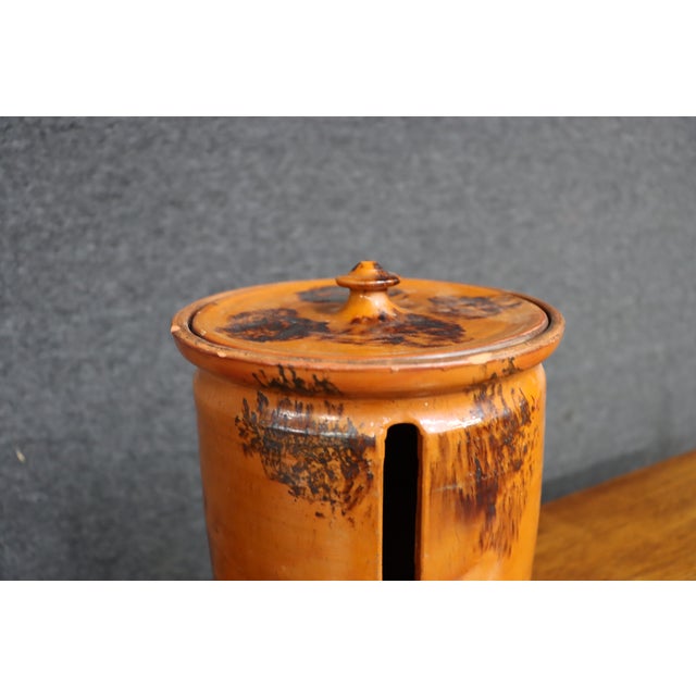 Rustic David T. Smith Studio Pottery Stoneware Paper Towel Holder For Sale - Image 3 of 9