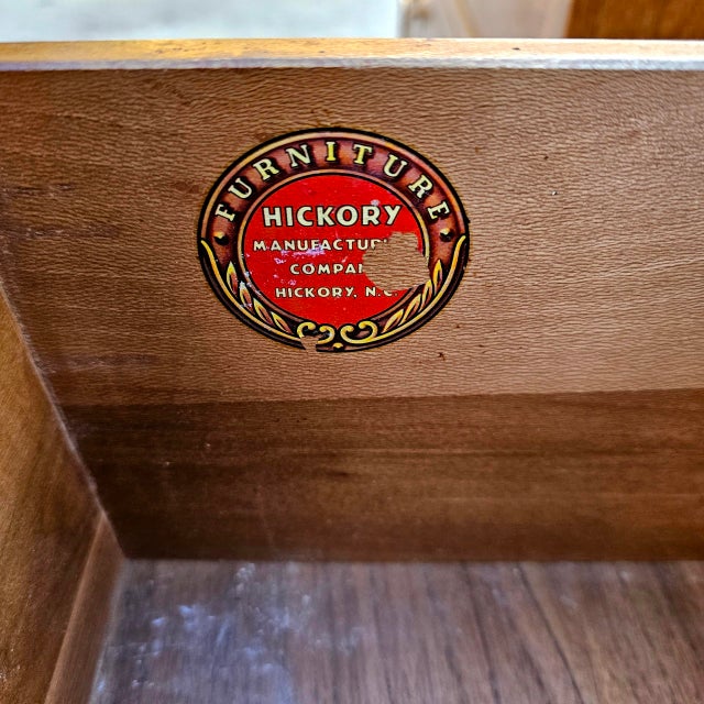 Pair of Vintage Hickory Manufacturing Company "Tung-Si" Collection Campaign Style Bachelor's Chests For Sale - Image 11 of 11