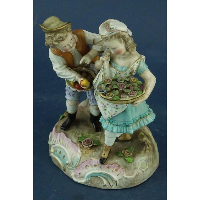 19th Century Art Nouveau Figurine in Porcelain from Ernst Bohne & Söhne Factory, Germany, 1800s For Sale - Image 8 of 18