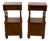 Antique Walnut Etagere Bedside Tables, 19th Century, Set of 2 For Sale