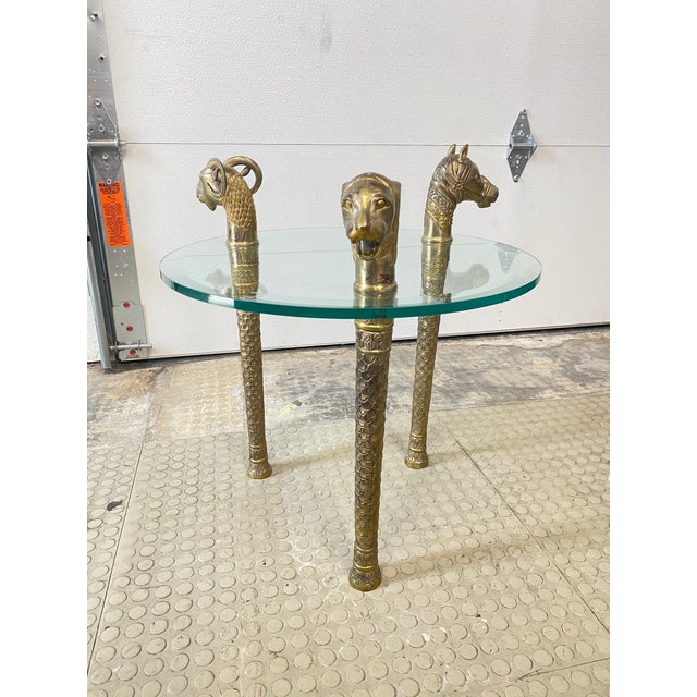 1970s 1970s Animal Head Side Table For Sale - Image 5 of 7