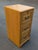 Vintage Winners Only 3 Drawer Light Brown Oak File Cabinet / With Lock and Key For Sale - Image 10 of 10