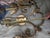 2000 - 2009 Pair Kalco Gold Gilt Crystal Two- Light Wall Sconces With Original Shades For Sale - Image 5 of 6