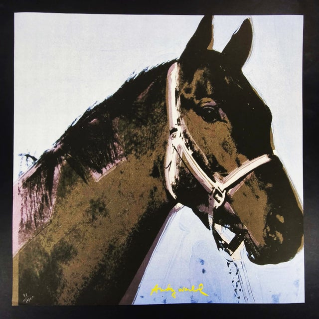 After Andy Warhol, Big Horse, 1980s, Numbered Limited Edition Lithograph For Sale - Image 6 of 6