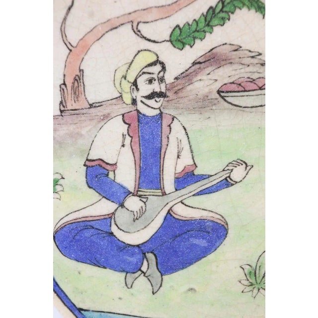 Antique 19th Middle Eastern Circular Tile For Sale - Image 9 of 13