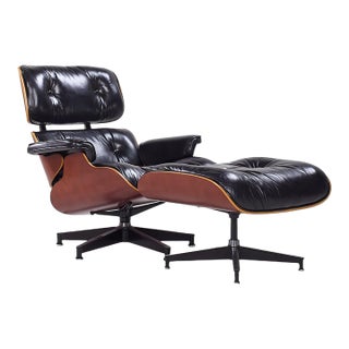 Charles and Ray Eames for Herman Miller Mid Century Lounge Chair With Ottoman For Sale