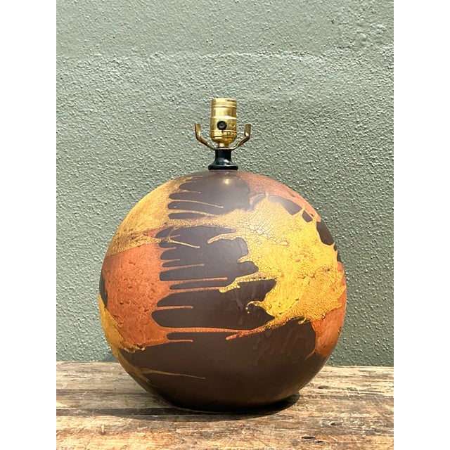 Vintage Royal Haeger “Earth Wrap” Glazed Ceramic Lamp For Sale - Image 12 of 12