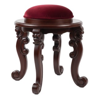19th Century Victorian Vanity Stool For Sale