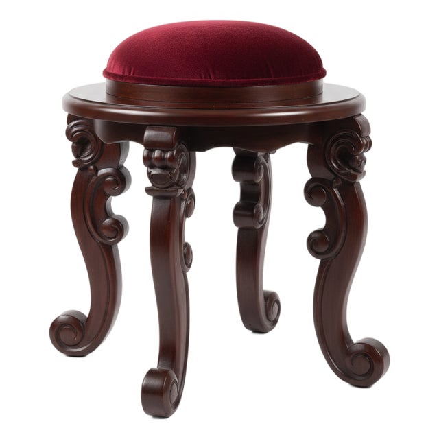 19th Century Victorian Vanity Stool For Sale