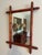 Art Nouveau Early 1900s Antique French Faux Bamboo Turned Wood Wall Mirror For Sale - Image 3 of 18