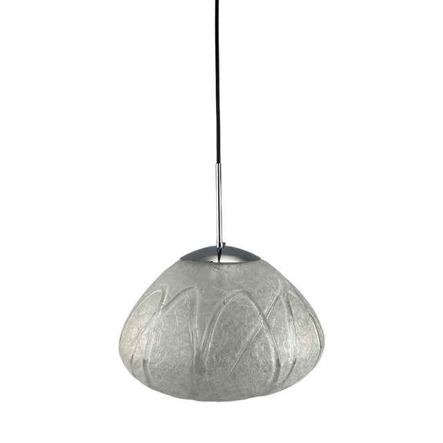 Space Age Glass Ball Pendant Light from Doria Leuchten, 1970s For Sale