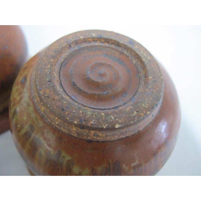 Wally Schwab Pacific Nw Stoneware Studio Pottery Small Pot or Punch Cup Set of 6 For Sale - Image 14 of 14