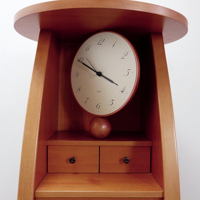 Modern Vintage Drawer Column with Clock For Sale - Image 3 of 16