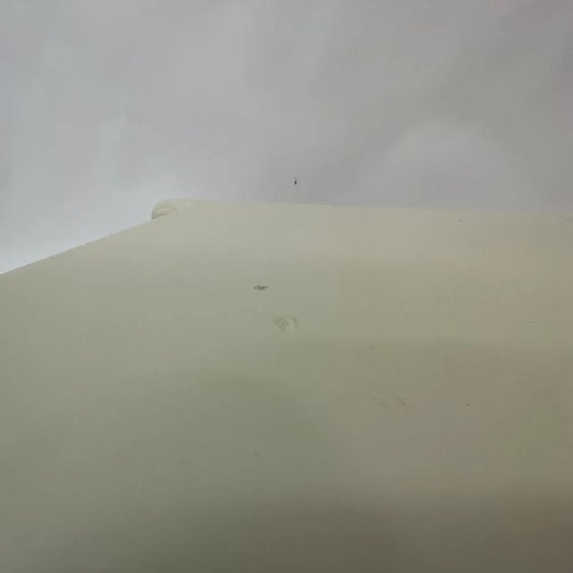 Cream Italian Modern Plastic Side Table attributed to Giotto Stoppino for Elco Scorze, 1970s For Sale - Image 8 of 12