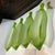 Gorgeous set of green frosted glass banana bowls. Made in France by La Rochere set of 4