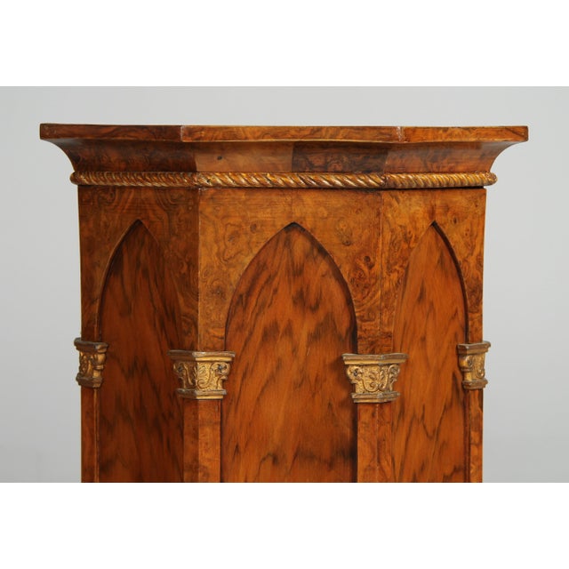 Neo-Gothic Pedestals, 1800s, Set of 2 For Sale - Image 3 of 16
