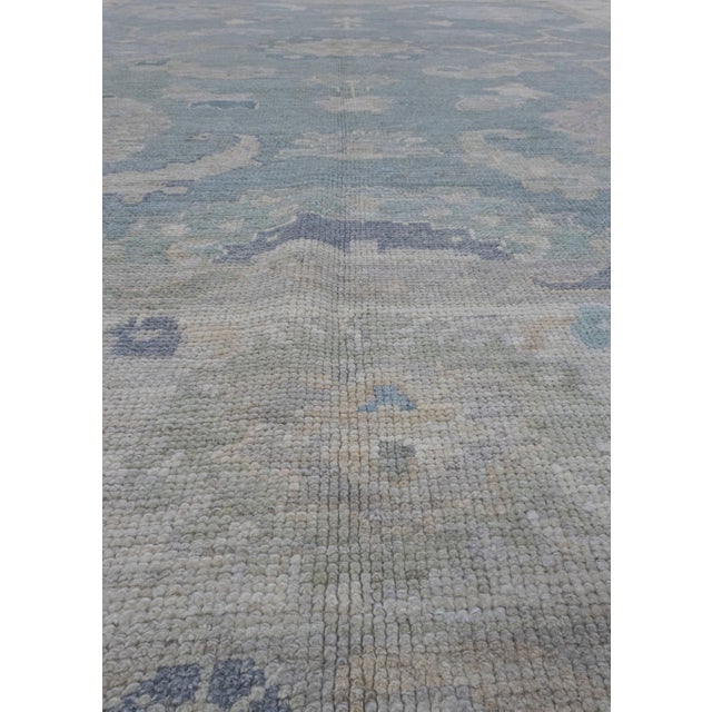 Early 21st Century Turkish Oushak Rug 8'1" x 9'9" For Sale - Image 5 of 8