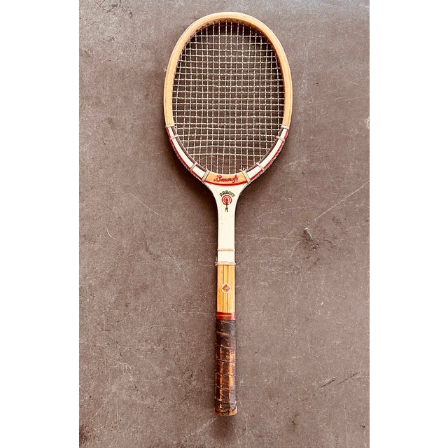 1960s Mid-Century Wooden Tennis Racquets - Set of 2 For Sale - Image 11 of 18