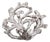 Vintage 1970s Signed Napier Rhodium Plated "Coral" Brooch For Sale